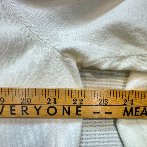 Croft & Barrow Womens Cardigan Sweater Size XL Cream Embellished Button-Front - Picture 6 of 9